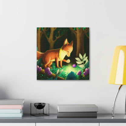 "The Gem-Seeking Fox in the Enchanted Forest" - The Alien Canva