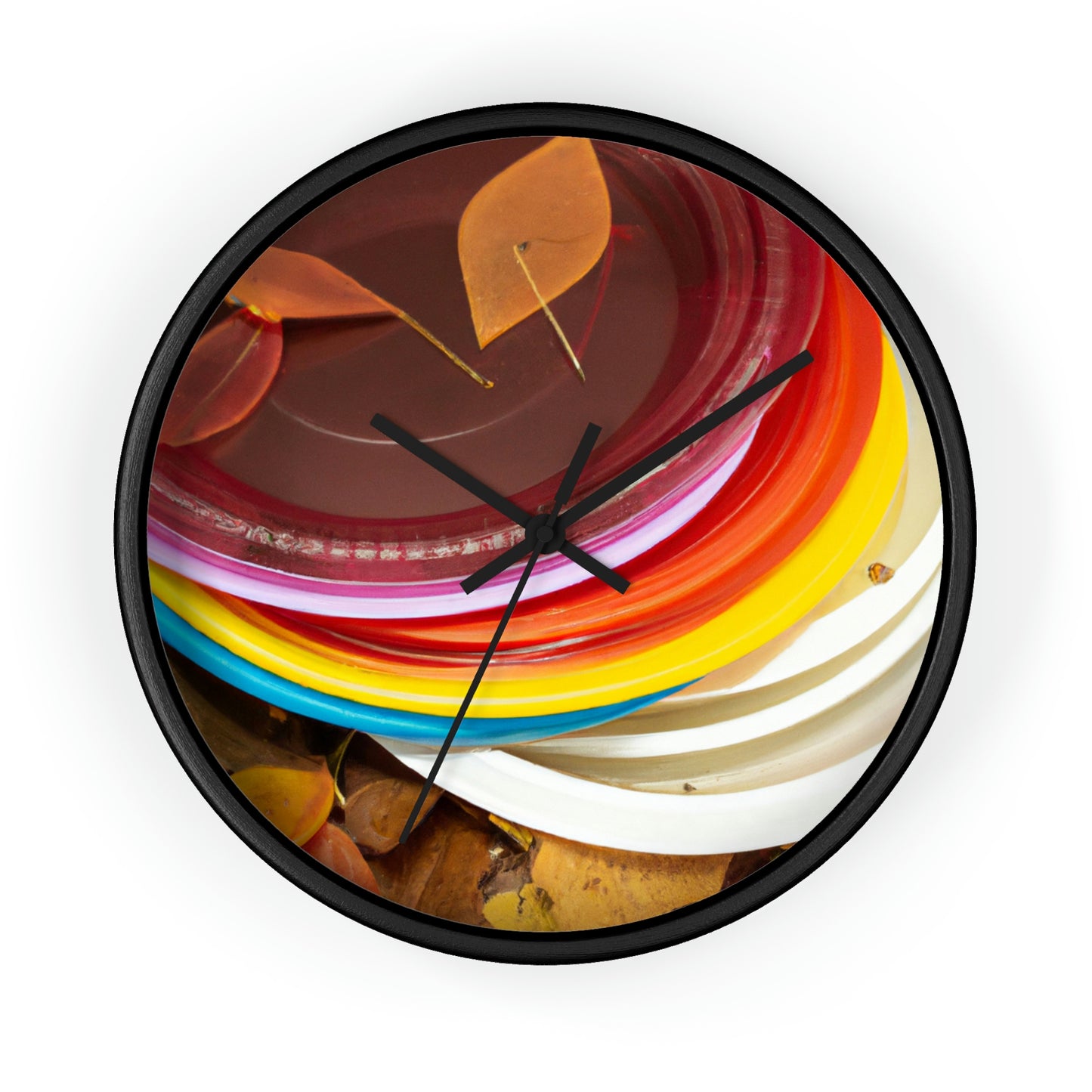 "Autumn Splendor Plates" - The Alien Wall Clock