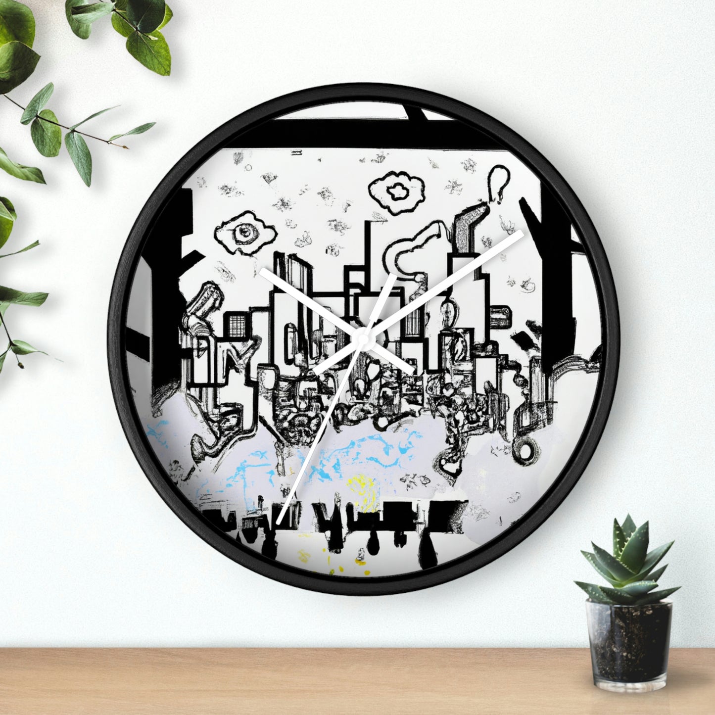 "Ghostly Haze: The Forgotten City". - The Alien Wall Clock