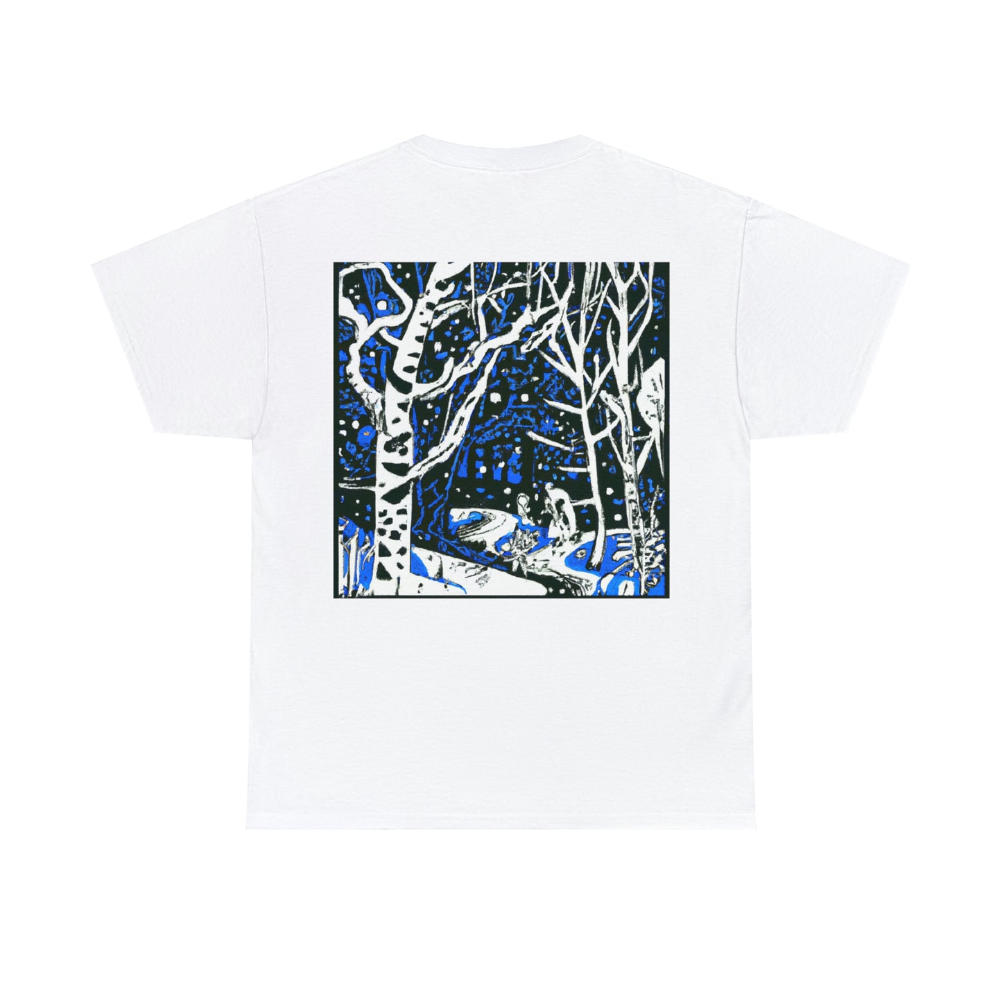 Snowy Forest Night: A Fairytale Odyssey - La camiseta alienígena