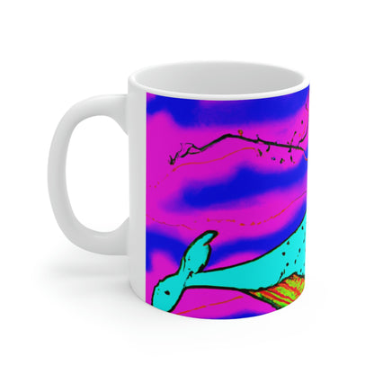 „Glow of the Neon Sea“ – The Alien Keramiktasse 11 oz