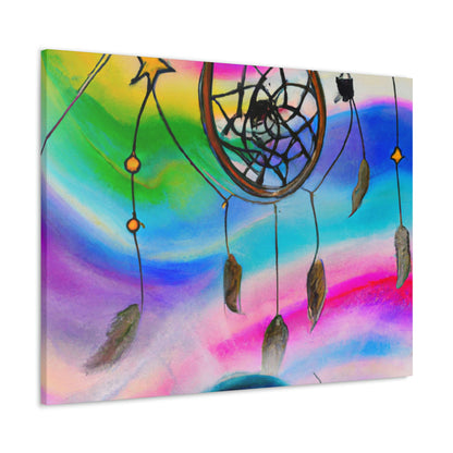 "A Galaxy of Dreams: A Colorful Dreamcatcher Captures Falling Stardust" - The Alien Canva