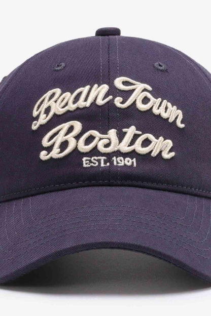 Gorra de béisbol ajustable con gráfico bordado