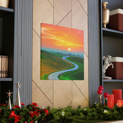 Vibrant Sunrise Painter - Canvas