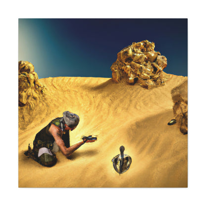 "Treasure Hunt in the Desert" - The Alien Canva