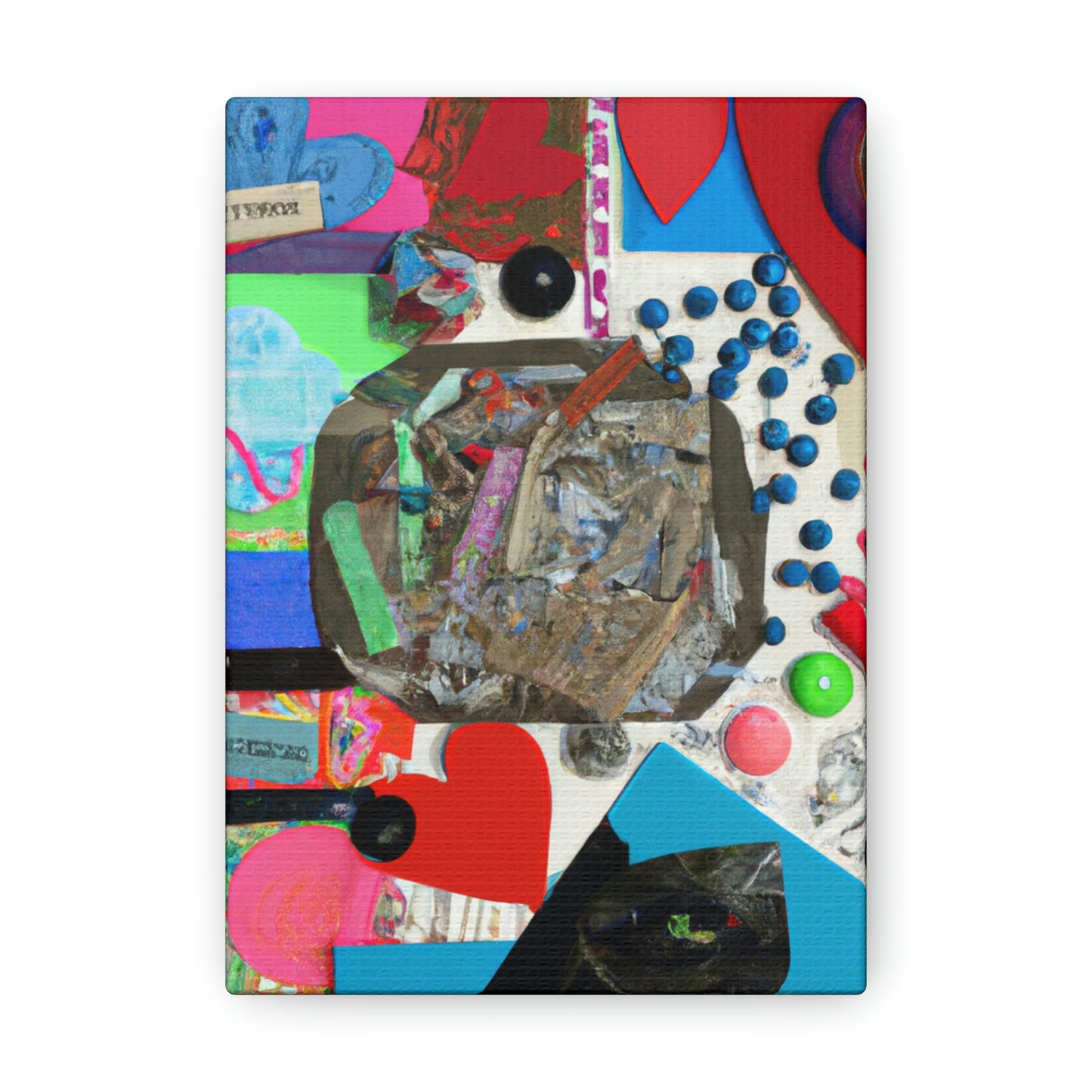 "Express Yourself: A Found Object Collage" - Canvas