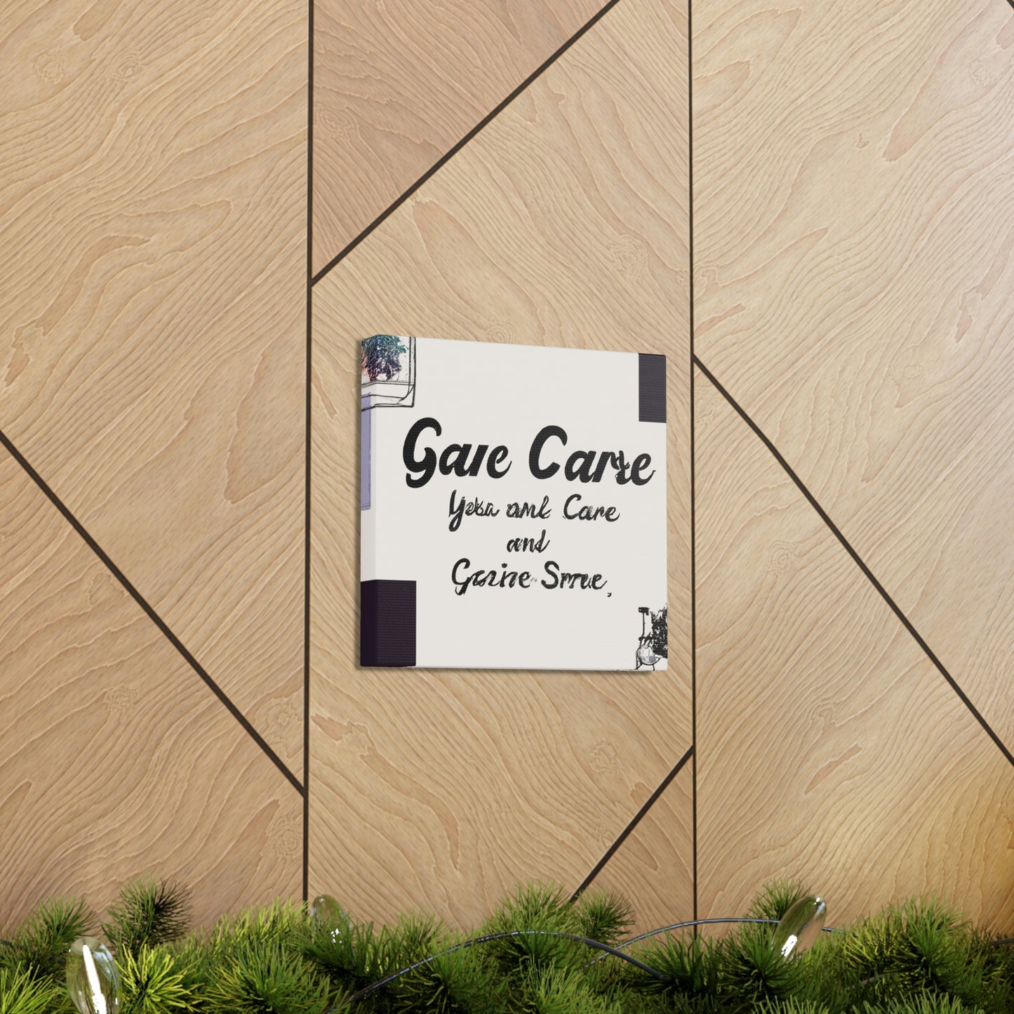 „Deck the Halls of Self-Care: A Holiday Guide to Caring for You“ – Leinwand