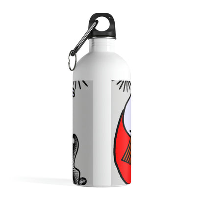 "A Blind Monk's Gentle Embrace of a Lost Dragonling" - The Alien Stainless Steel Water Bottle