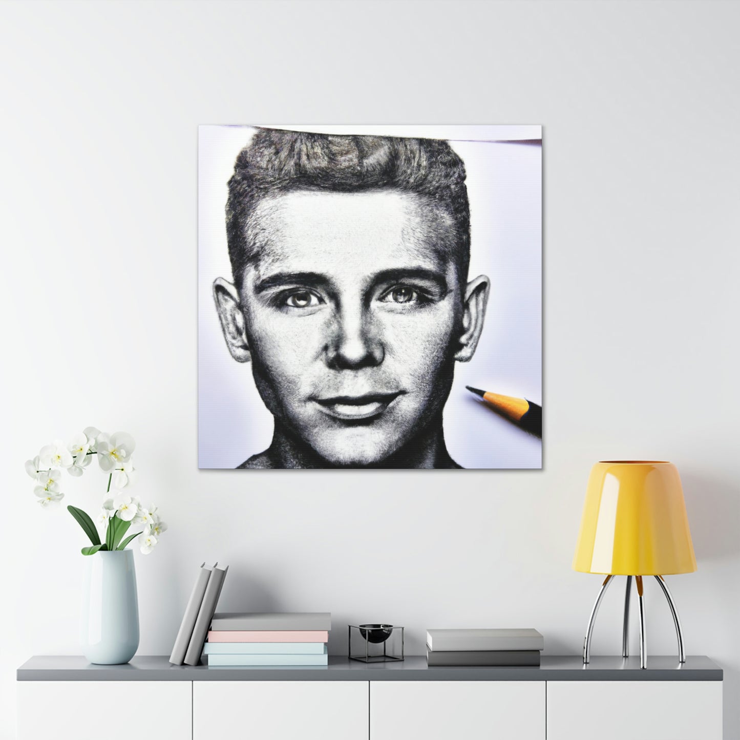 "Playing with Monochrome: Create a Celebrity Portrait with Pens" - The Alien Canva