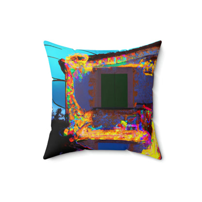 "Iluminación mágica: una sorpresa del solsticio de verano" - The Alien Square Pillow