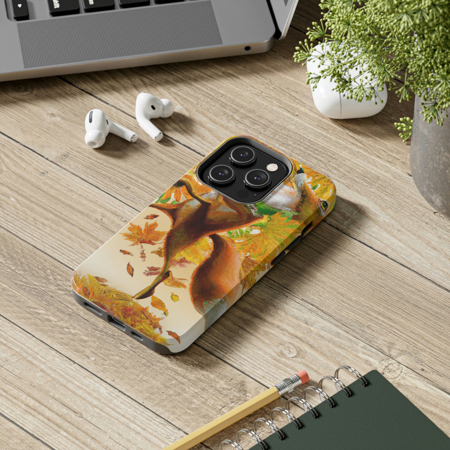 "Autumnal Adventure: A Fox's Mischief" - The Alien Tough Phone Cases