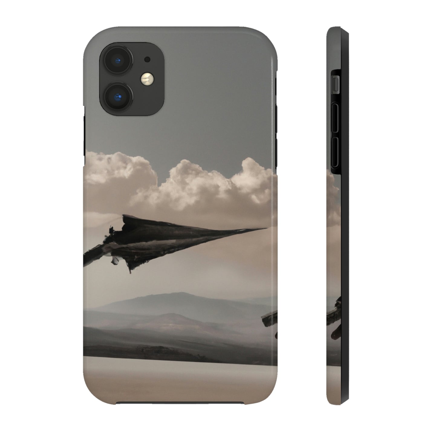 "A Warrior's Last Stand: The Battle Against the Metal Dragon" - Die Alien Tough Phone Cases