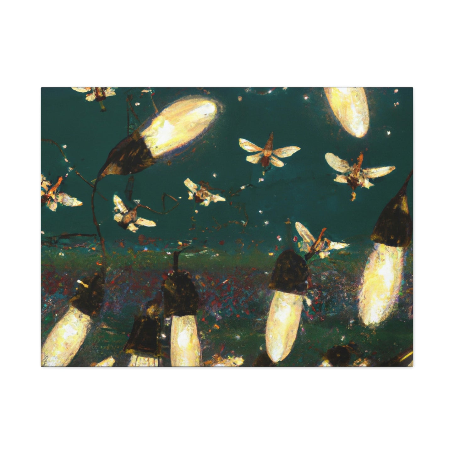 Twinkling Fireflies in the Evening Sky - The Alien Canva