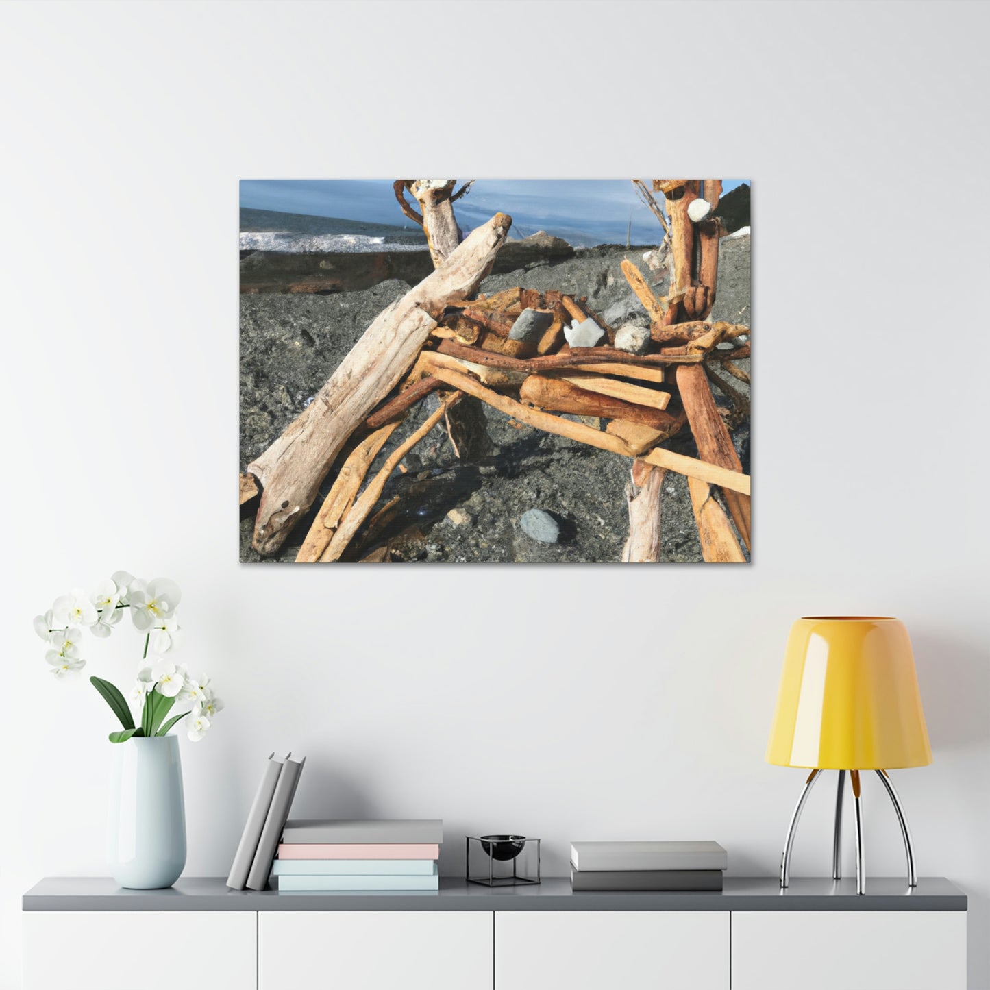 "Driftwood Dreamscape" - Canvas