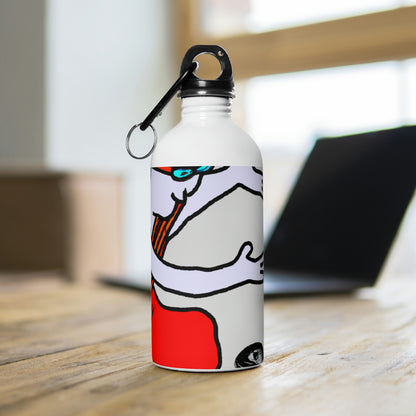 "A Blind Monk's Gentle Embrace of a Lost Dragonling" - The Alien Stainless Steel Water Bottle