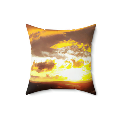 "Ruhe nach dem Sturm" - Das Alien Square Pillow