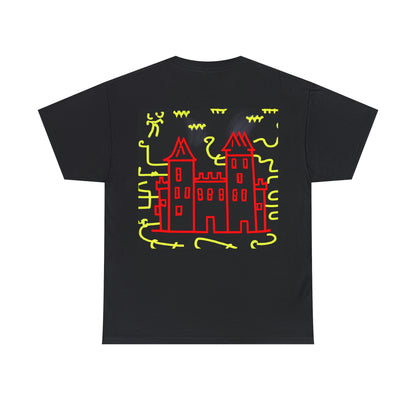 "A Haunted Shadow: The Dark Secrets of the Old Castle on a Gloomy Night" - The Alien T-shirt