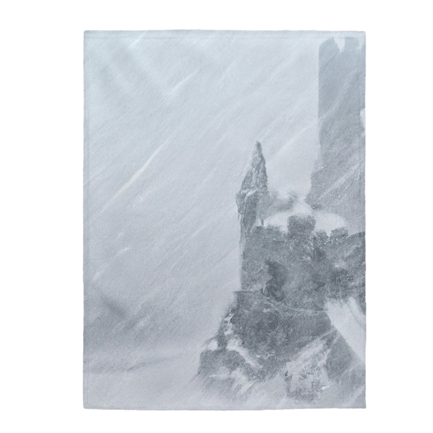 The Lost Castle Within the Snowstorm. - The Alien Velveteen Plush Blanket