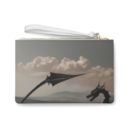 "A Warrior's Last Stand: The Battle Against the Metal Dragon" - Die Alien Clutch Bag