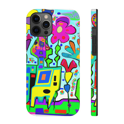 "A Mystical Garden of Rainbow Petals" - The Alien Tough Phone Cases