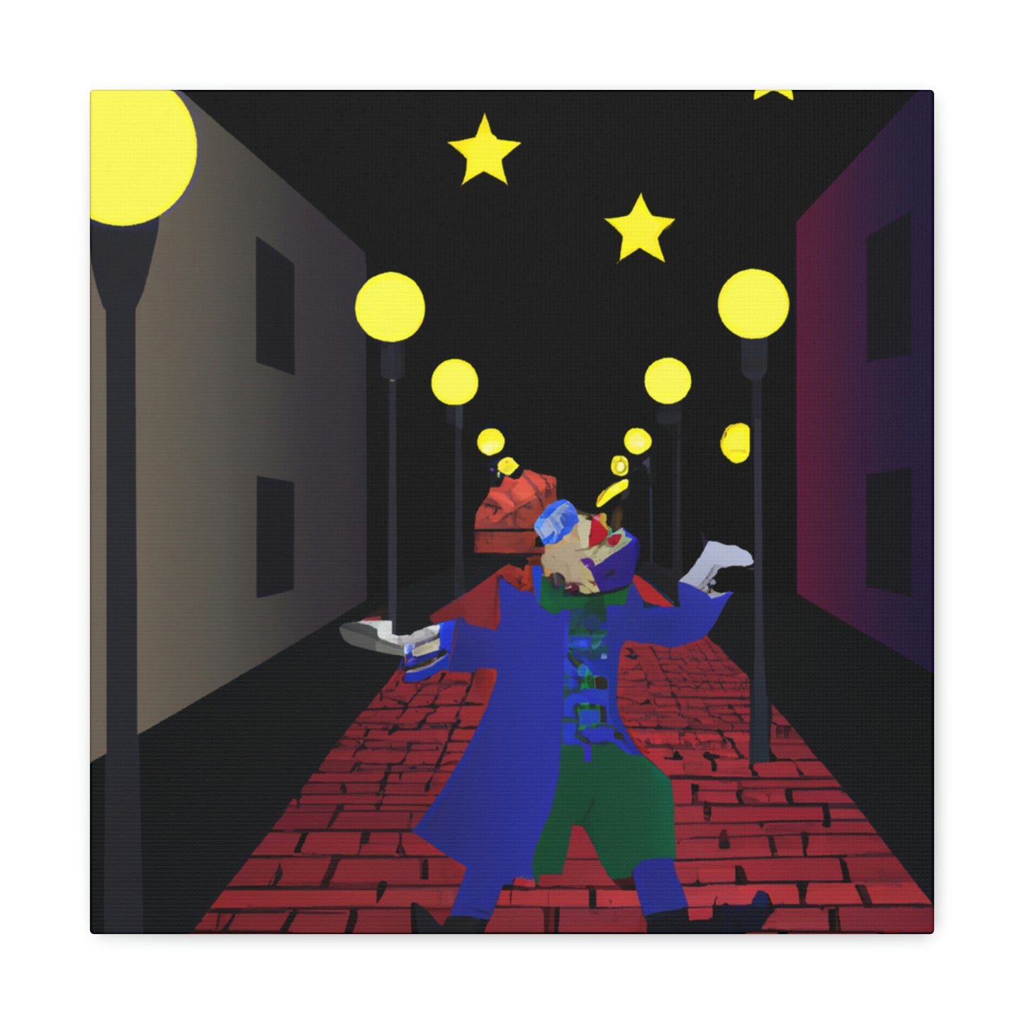 "Alley Star Jongleur" - Die Alien-Canva