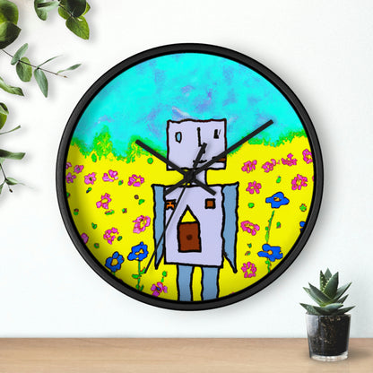 "Un pequeño milagro en un mar de flores" - El reloj de pared alienígena