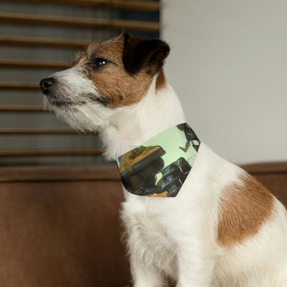 "Harvesting Hope: A Post-Apocalyptic Tale of Robot Farmers" - The Alien Pet Bandana Collar