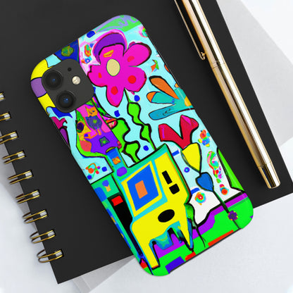 "A Mystical Garden of Rainbow Petals" - The Alien Tough Phone Cases