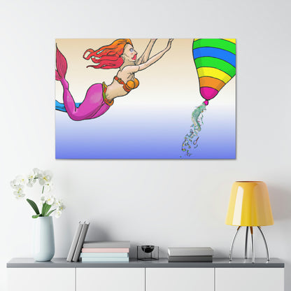 "The Mermaid's Rainbow Chase" - The Alien Canva