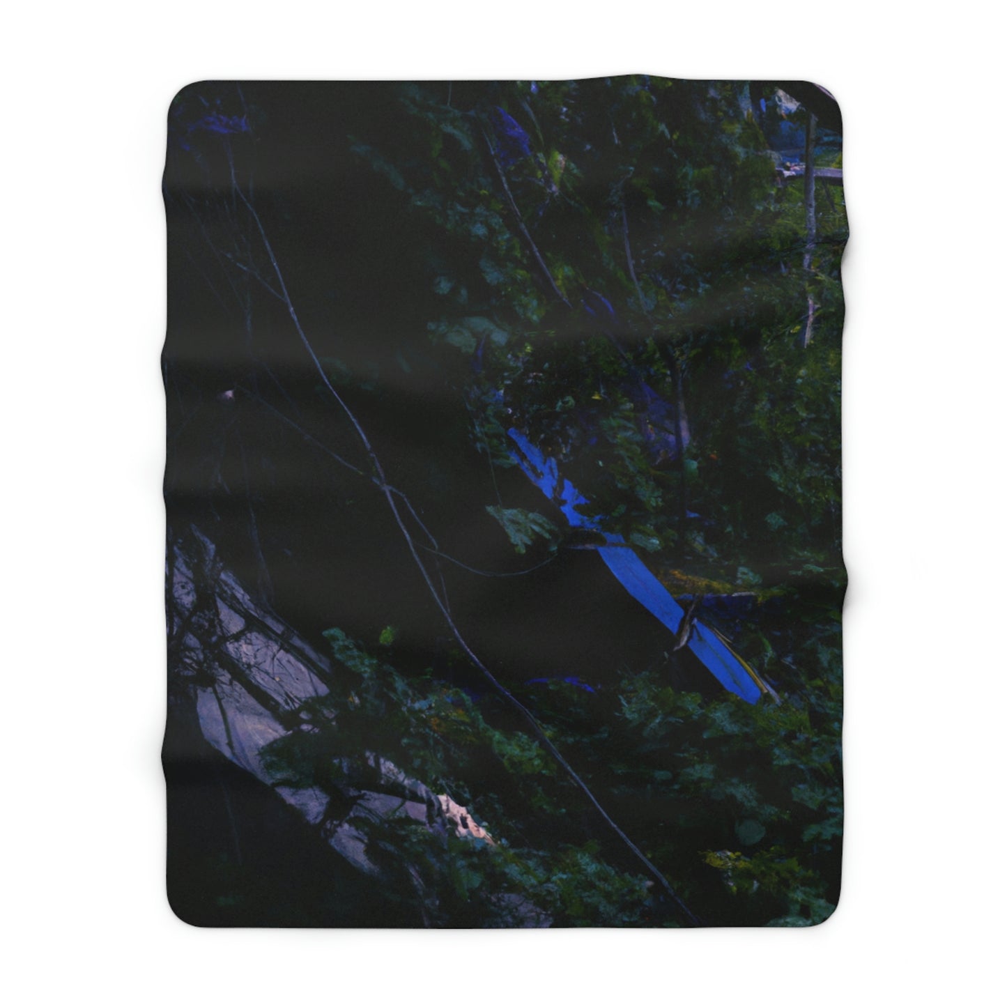 "The Abandoned Playground Faded by Nature" - The Alien Sherpa Fleece Blanket