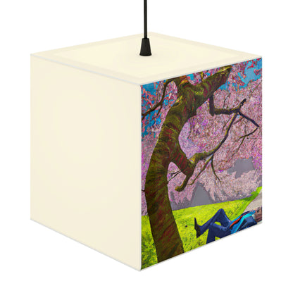 "A Moment of Calm Beneath the Cherry Blossoms" - The Alien Light Cube Lamp