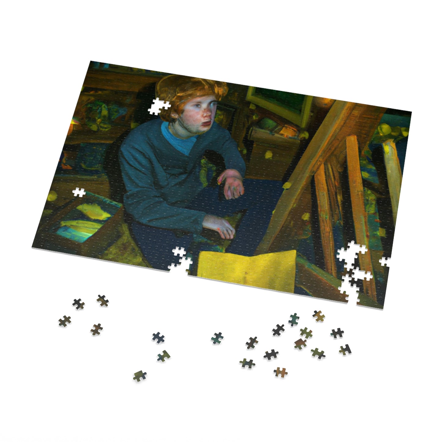 The Attic's Secrets: A Tale of Magic and Redemption - The Alien Jigsaw Puzzle