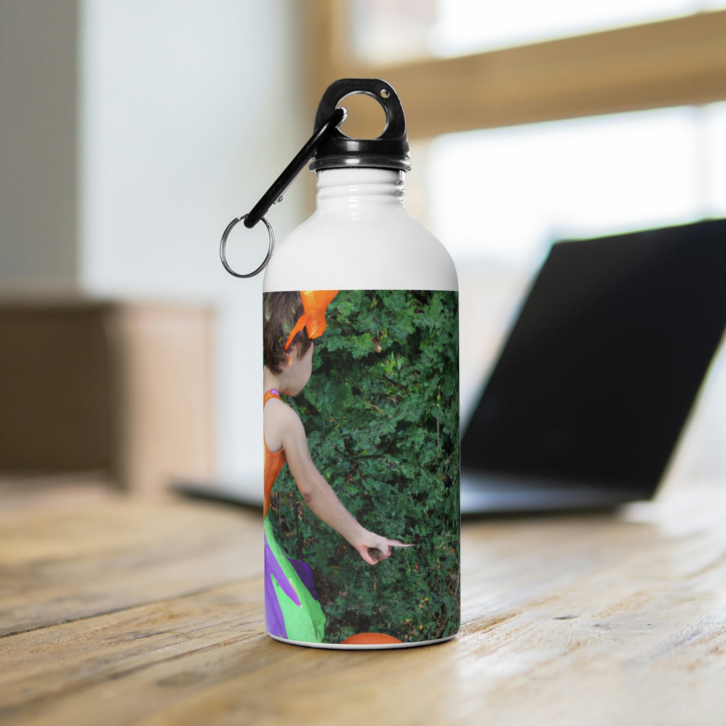 "Pixie's Pumpkin Patch Quest" - The Alien Stainless Steel Water Bottle