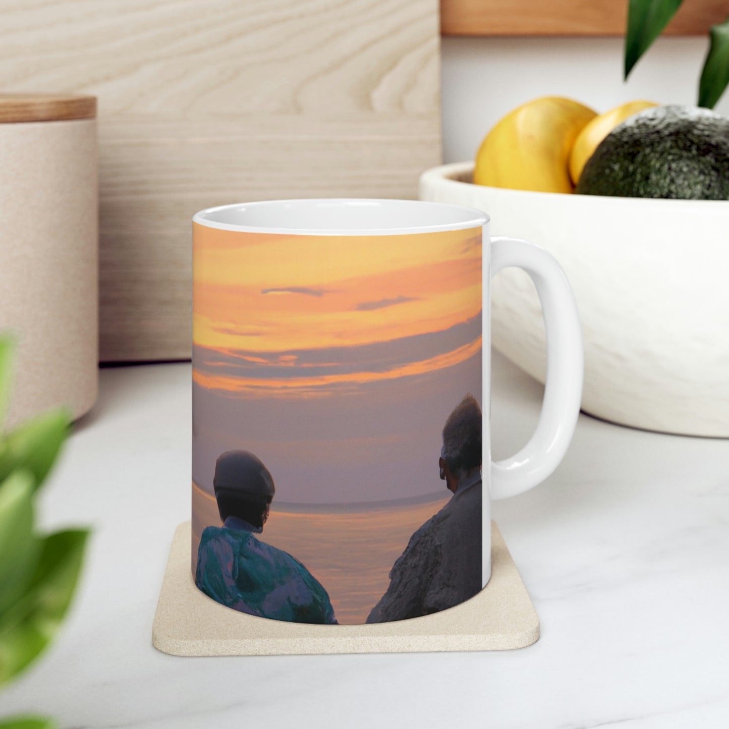 "Embracing the Evening" - The Alien Ceramic Mug 11 oz