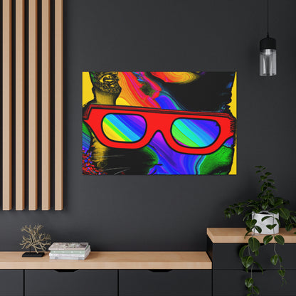 "Coole Katze mit Sonnenbrille" - The Alien Canva