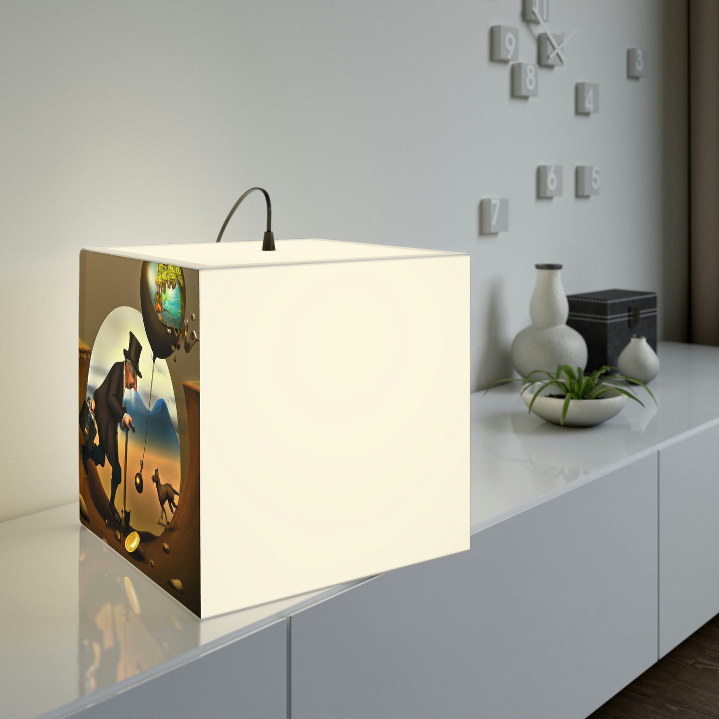 "A Race for Riches: The Challenge of a Lifetime for an Adventuring Elder" - The Alien Light Cube Lamp