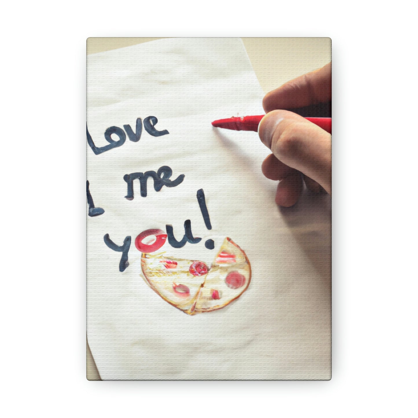 "Una carta de amor amante de la pizza" - The Alien Canva