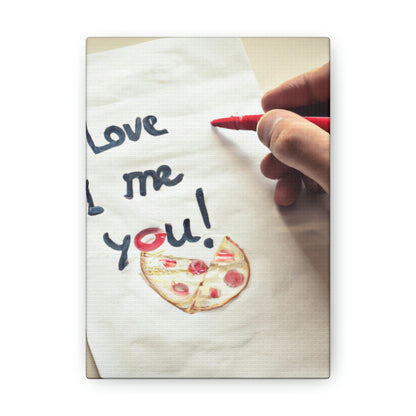 "A Pizza-Loving Love Letter" - The Alien Canva