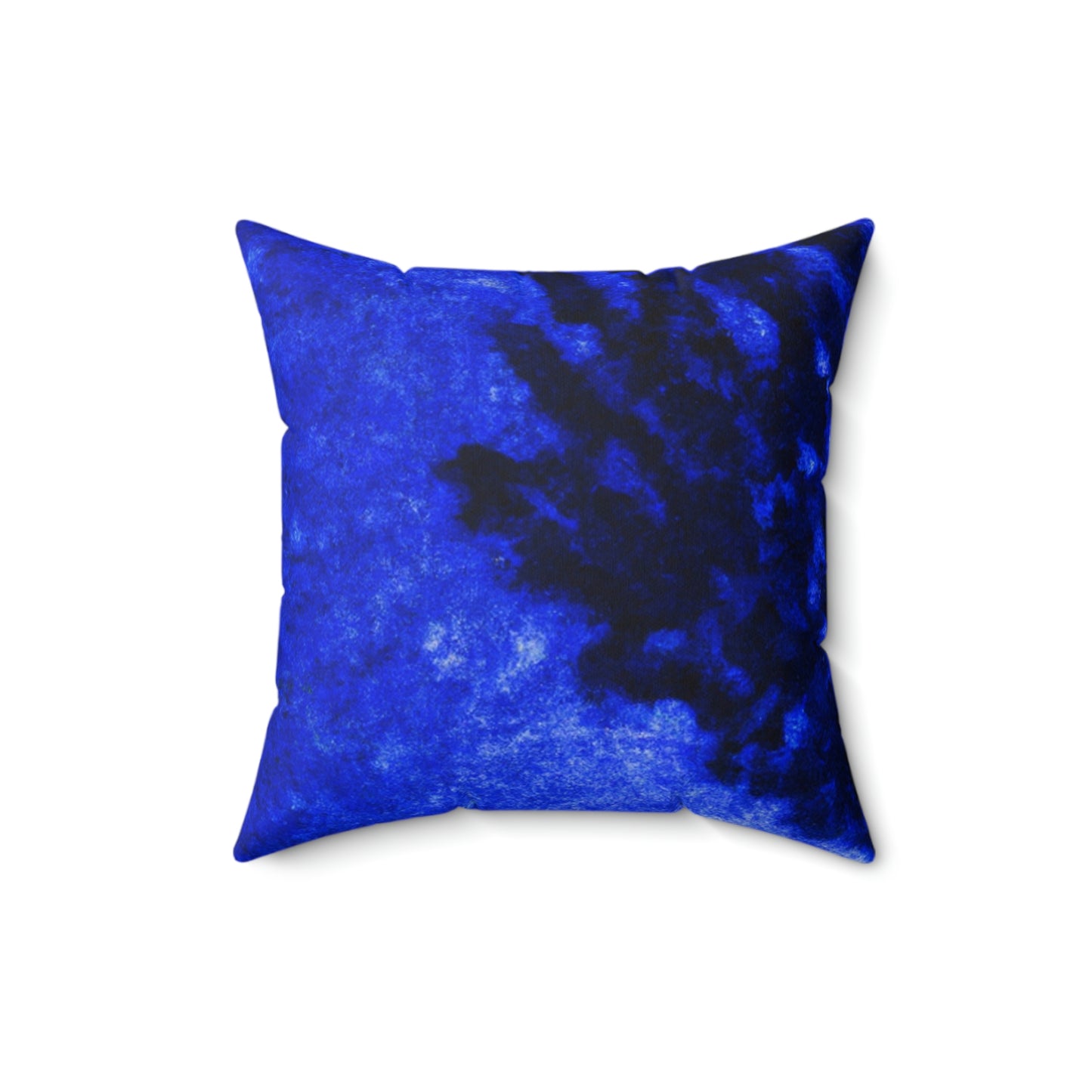 "A Lone Blue Tree in the Moonlight Field" - The Alien Square Pillow