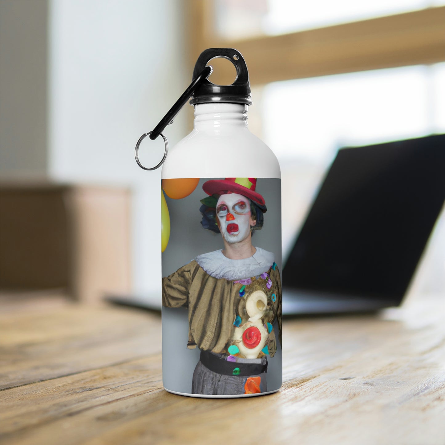 "Clowning Around with Balloons" - The Alien Stainless Steel Water Bottle