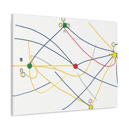 "Explorando la topología dinámica: visualización ingeniosa de una estructura de red". - El Canva alienígena