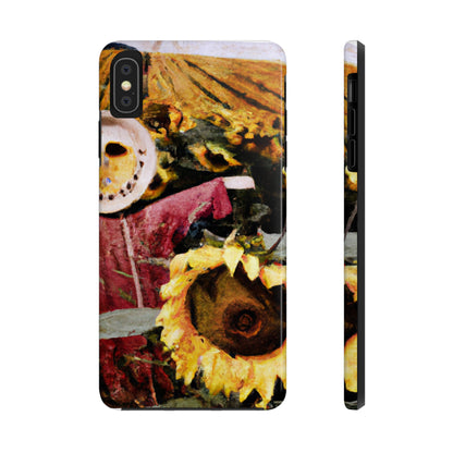 "Centinela solitaria del campo de girasoles" - Las fundas para teléfonos Alien Tough