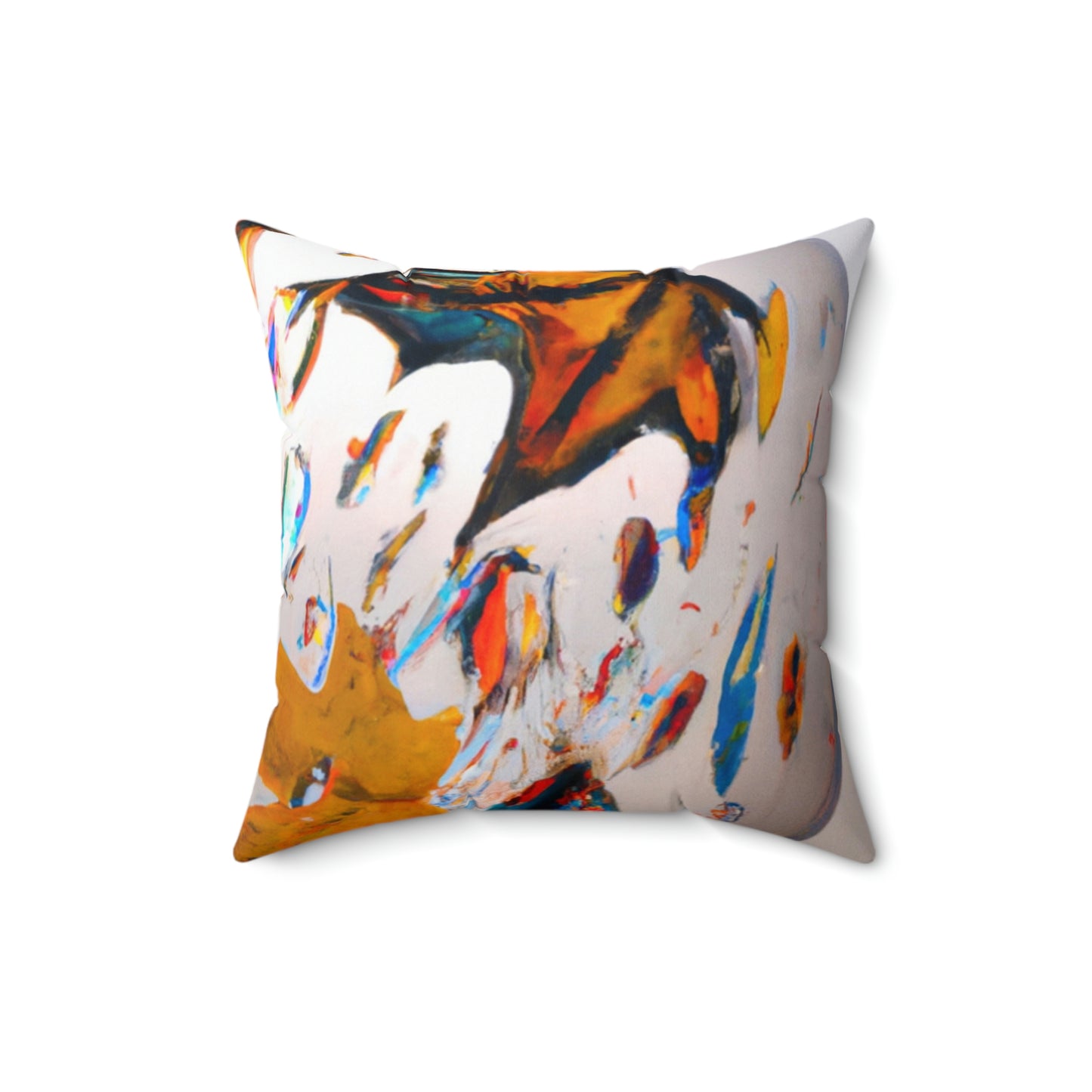 "Autumn in a Glass Globe" - The Alien Square Pillow