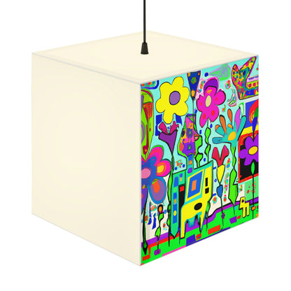 "A Mystical Garden of Rainbow Petals" - The Alien Light Cube Lamp