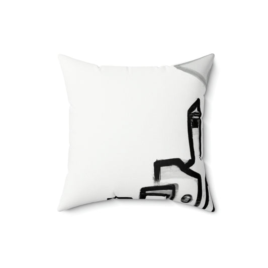 The City In The Mist - The Alien Square Pillow