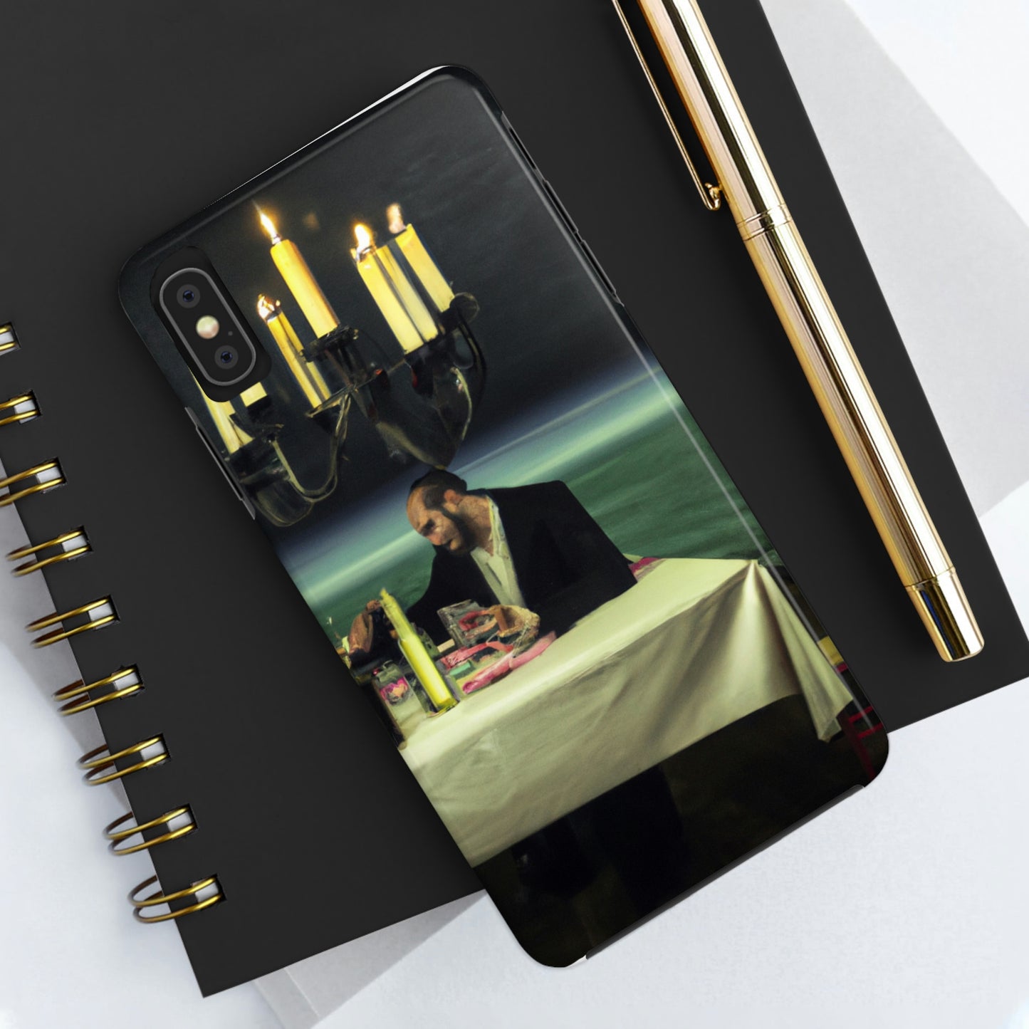 "A Beacon of Romance: An Intimate Candlelit Dinner in a Forgotten Lighthouse" - The Alien Tough Phone Cases