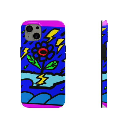 "A Bold Bloom Amidst the Storm" - The Alien Tough Phone Cases