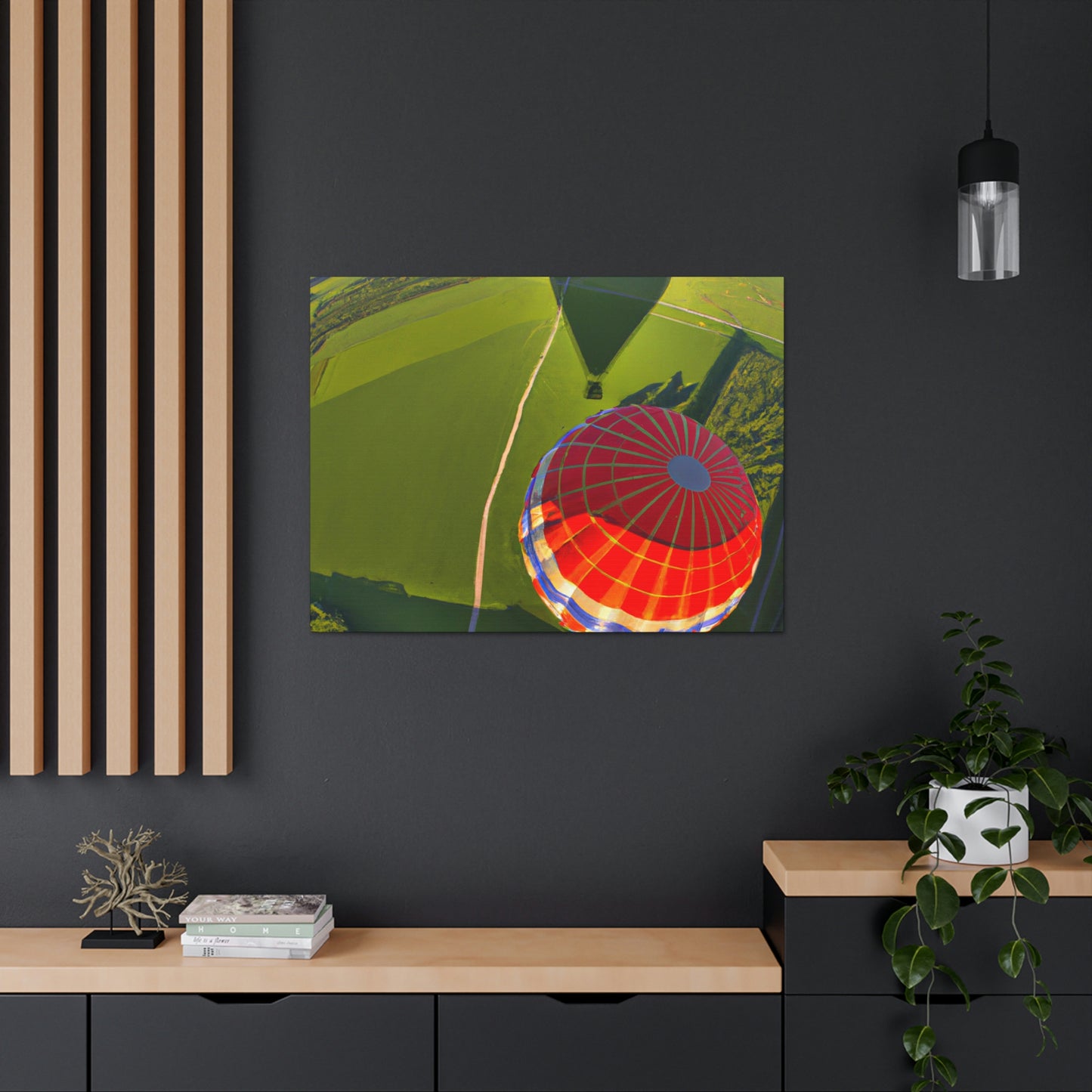 "Ein Blick von oben: Die Erkundung der Welt in einem Heißluftballon" - The Alien Canva