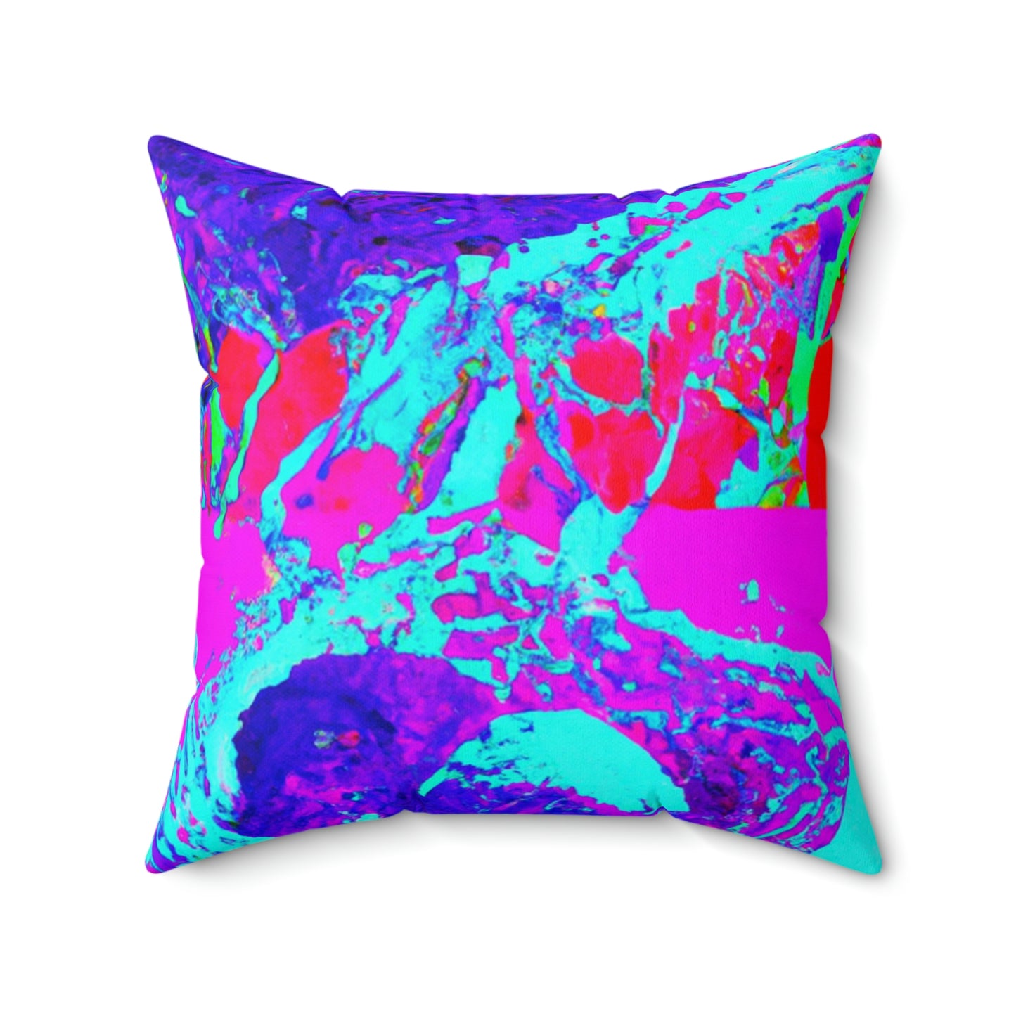 "A Rainbow of Feathered Friends" - The Alien Square Pillow