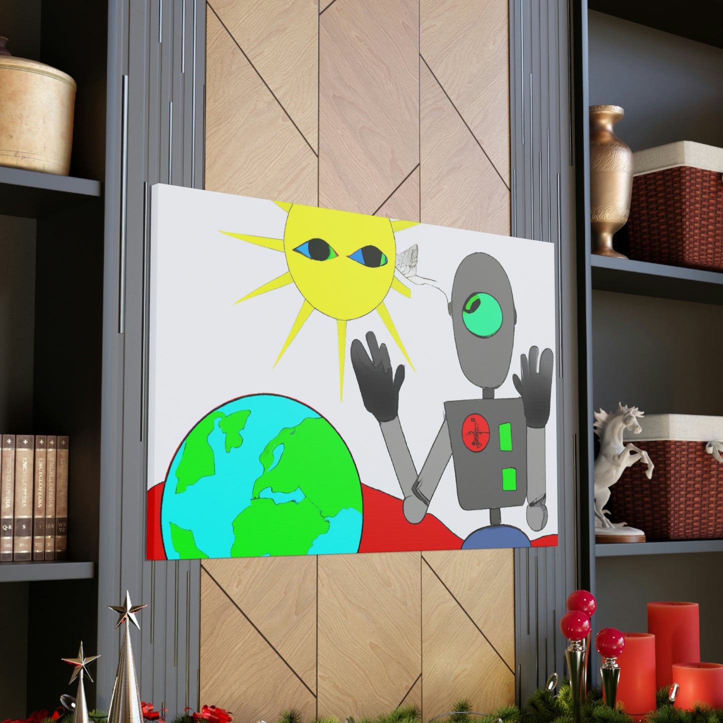 "Robot Defender: The Alien Invasion of Earth" - The Alien Canva